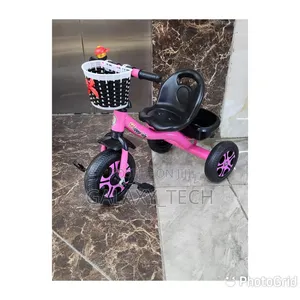 Kids Tricycle With Front Basket Back Storage