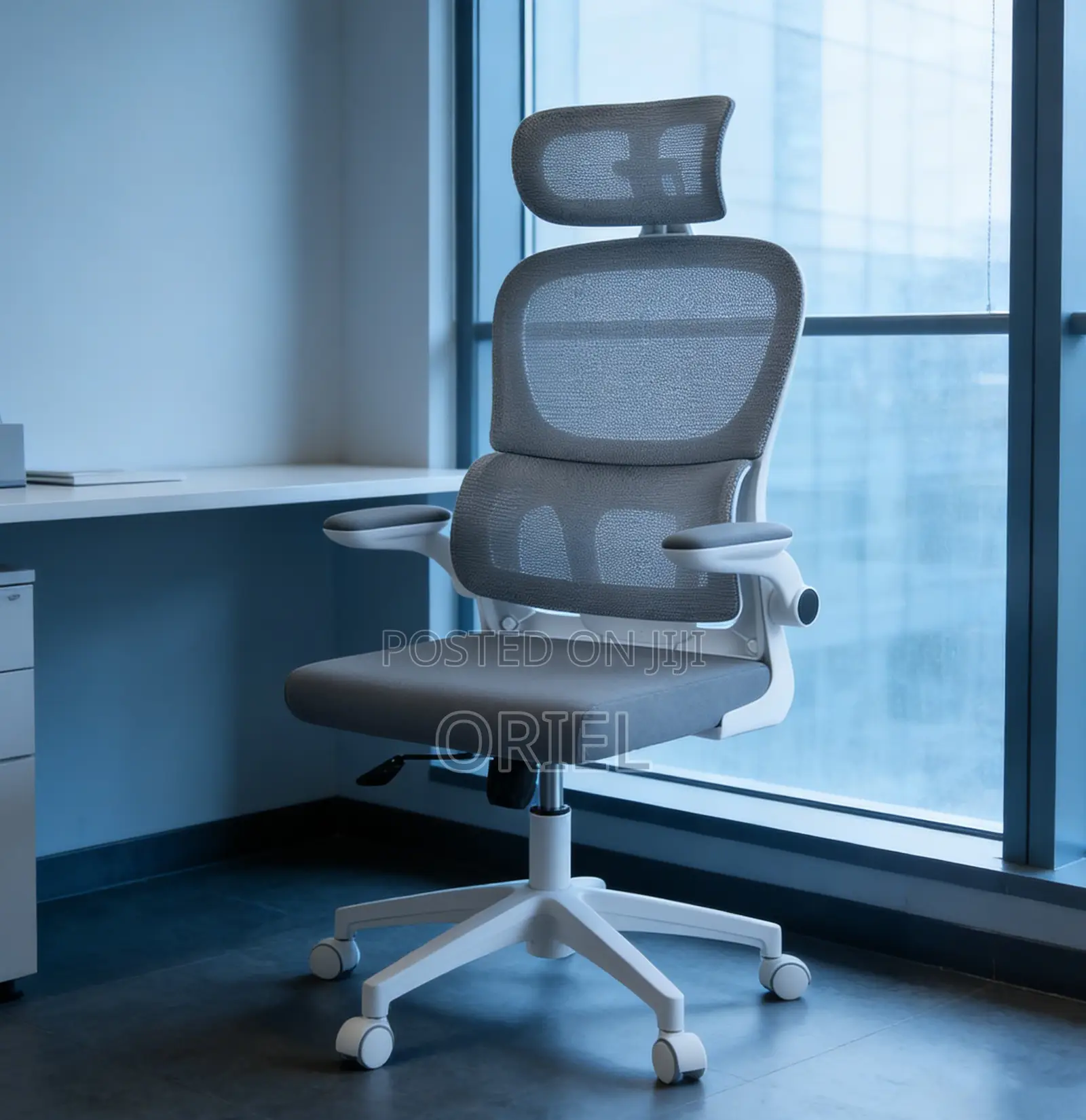 White Ergonomic HighBack Orthopedic OfficeChair.