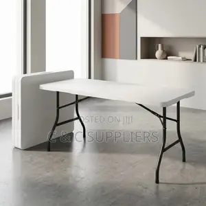 Rectangular Plastic Fold Up Table