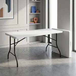 Rectangular Plastic Fold Up Table