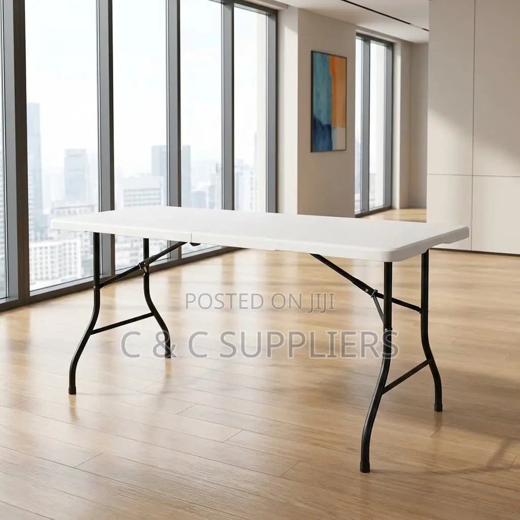 Rectangular Plastic Fold Up Table