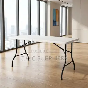 Rectangular Plastic Fold Up Table