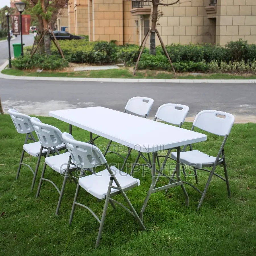 Rectangular Plastic Fold Up Table