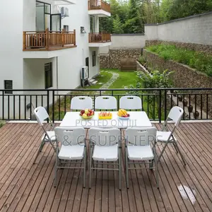 Rectangular Plastic Fold Up Table