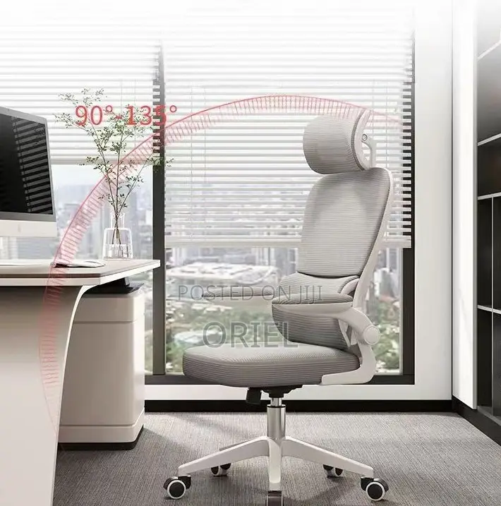 White Ergonomic HighBack Orthopedic OfficeChair.