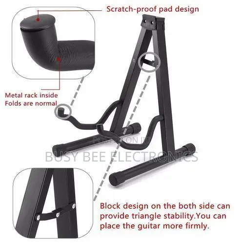Foldable Guitar Holder Stand Instrument Holder Bass Stand