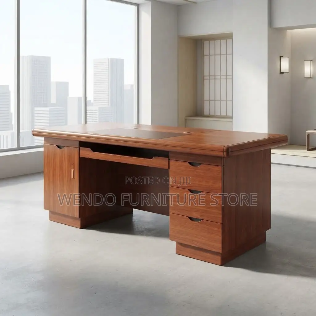 Office Desk; 1200mm Executive Red Painted Home Office Desks