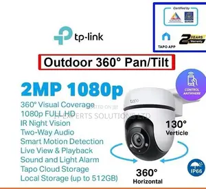 TP-Link Tapo Indoor/Outdoor Pan/Tilt Home Security CameraTL-TAPO C500