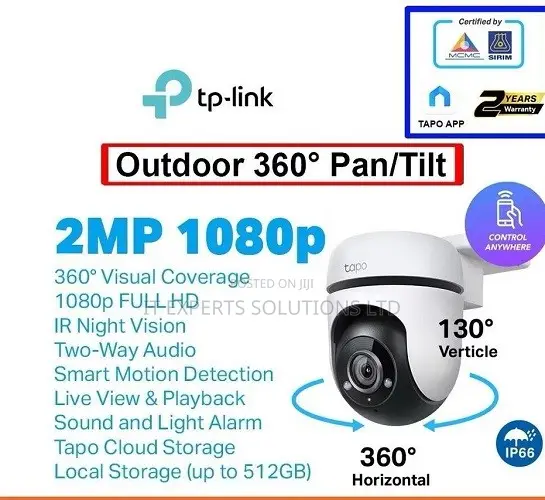 TP-Link Tapo Indoor/Outdoor Pan/Tilt Home Security CameraTL-TAPO C500