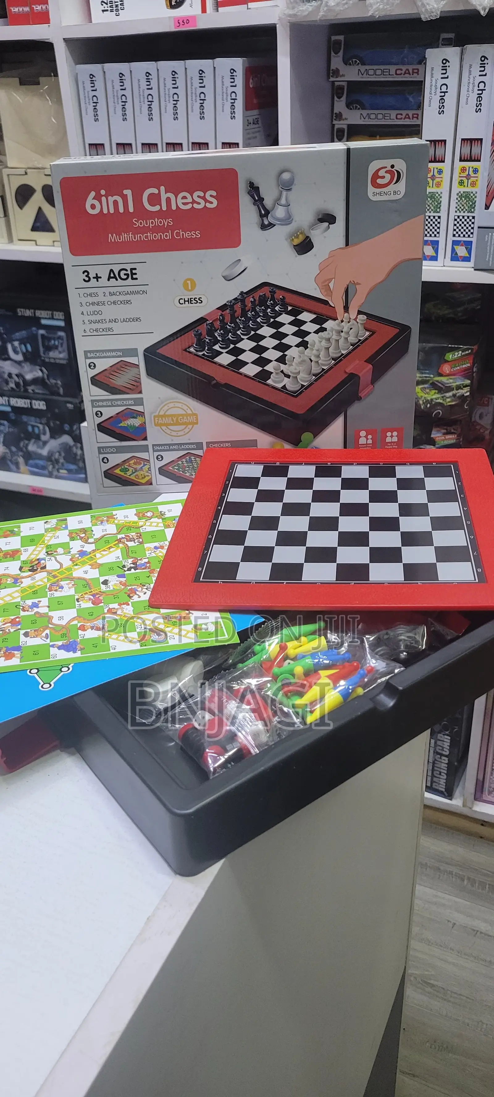 6 in 1 Chess Game Board