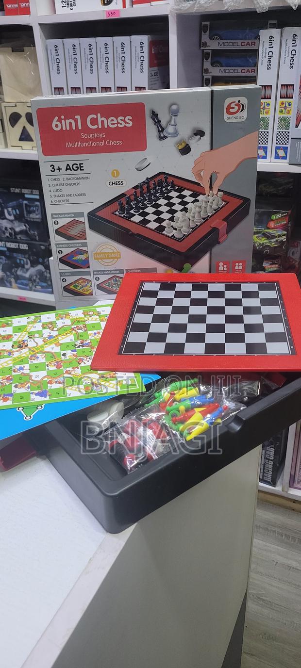 6 in 1 Chess Game Board