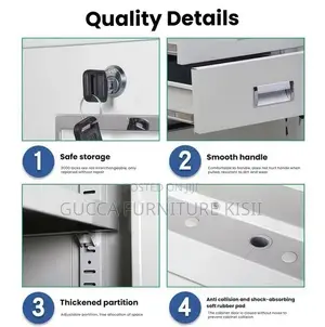 4 Door Metallic Lockable Storage Box