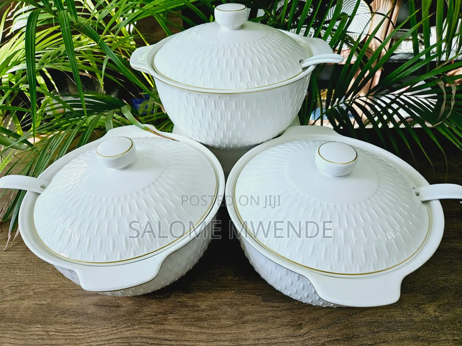 3pc Large Ceramic Bowls/Pot Mugs