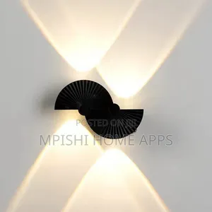 Fan-Shaped Dual-Scalloped LED Wall Light.