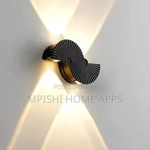 Fan-Shaped Dual-Scalloped LED Wall Light.