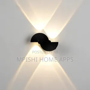 Fan-Shaped Dual-Scalloped LED Wall Light.