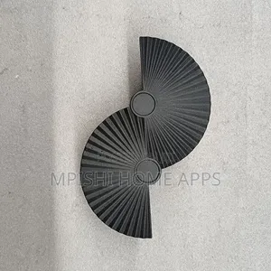 Fan-Shaped Dual-Scalloped LED Wall Light.