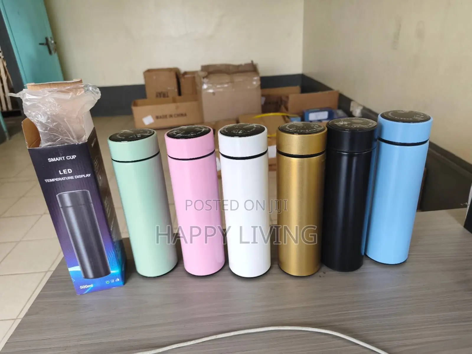 Wholesale Smart LED Stainless Steel Thermos Flask 500ml