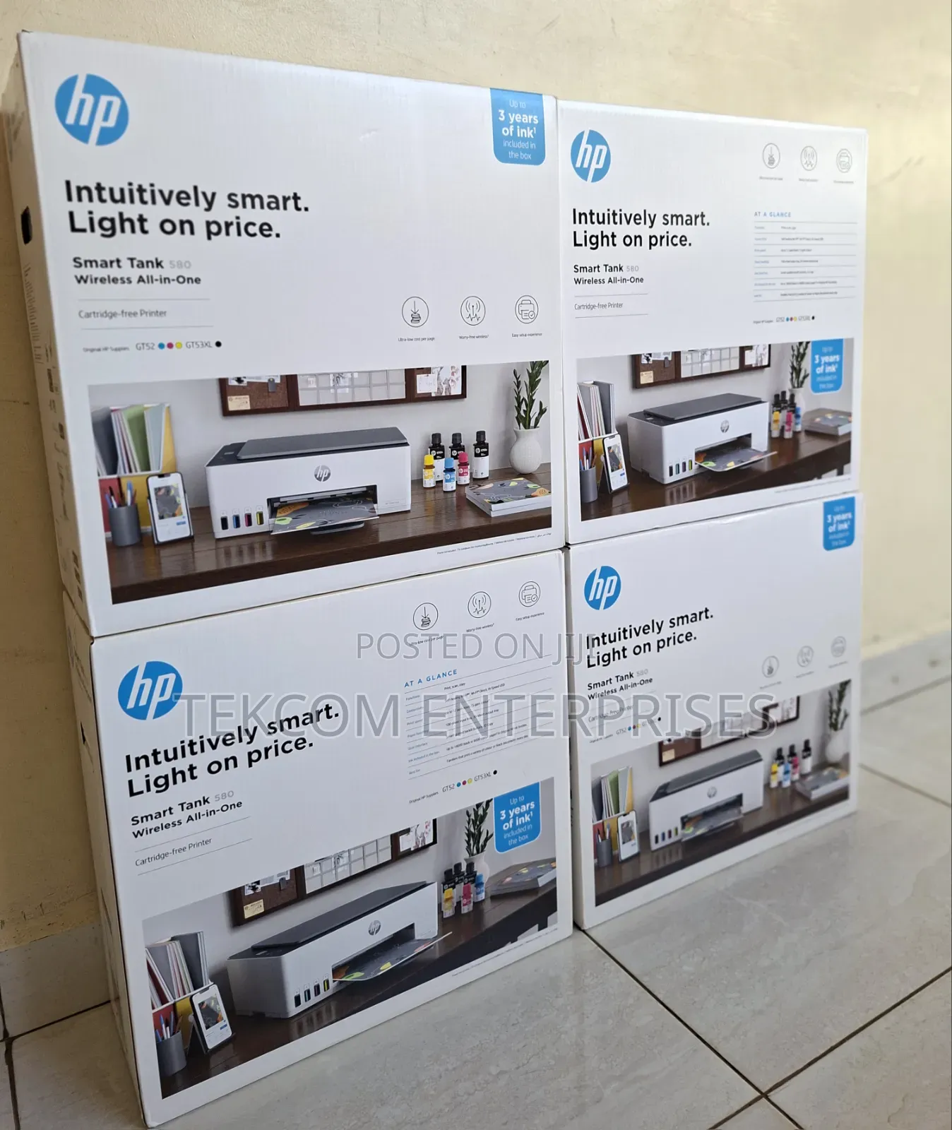 HP Smart Tank Printer 580 Printer Available HP 580