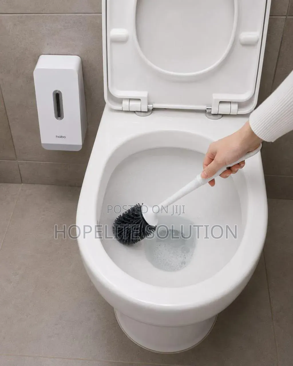 Toilet Brush Long Handle ,Soft Hair Toilet Brush Set