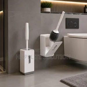 Toilet Brush Long Handle ,Soft Hair Toilet Brush Set