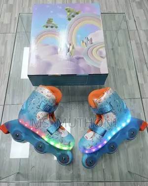 Kids Inline Skate Shoes With LED Lights