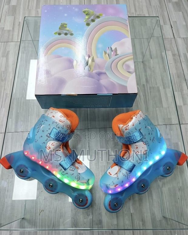 Kids Inline Skate Shoes With LED Lights