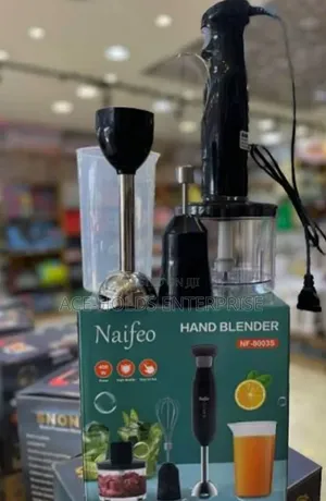 4 in 1 Naifeo Hand Blender With Jar, Chopper, Whisker Crusher
