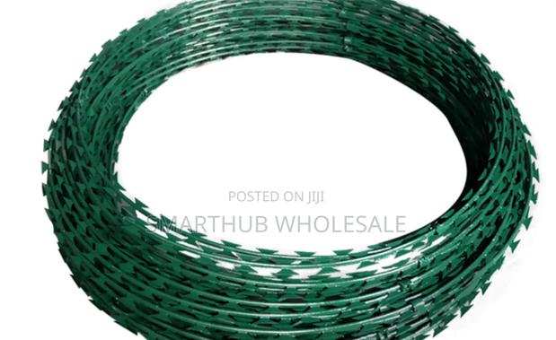 Galvanised Green 10m Razor Wire