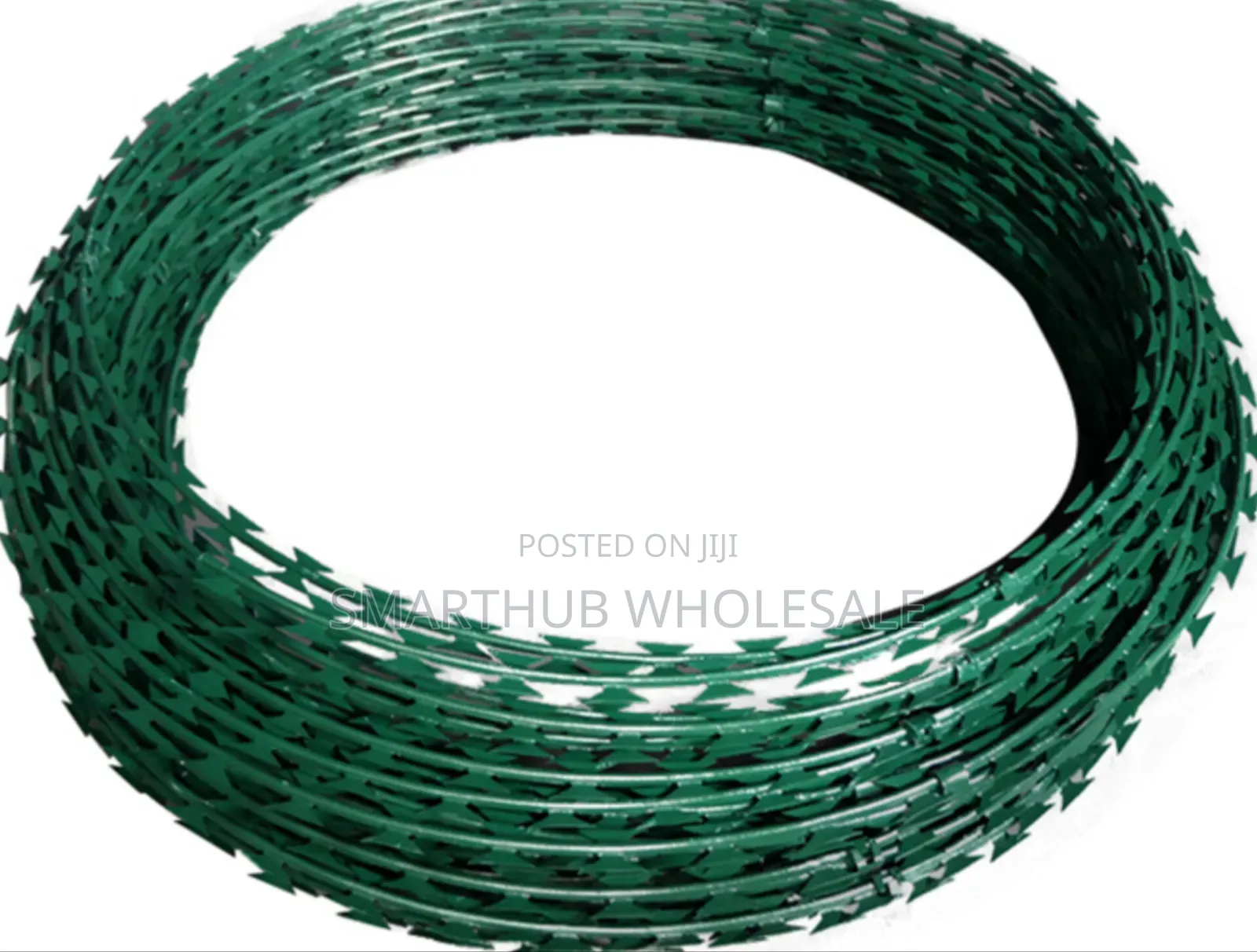 Galvanised Green 10m Razor Wire