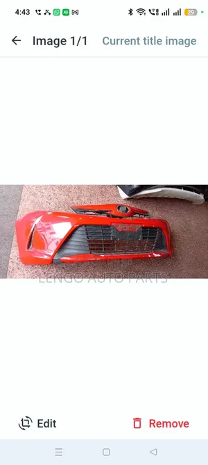 Toyota Vitz 2018 Front Bumper