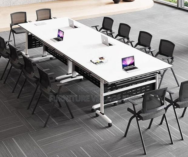 Office Table;Modern 120cm Conference Trainig Foldable Table - thumbnail 4