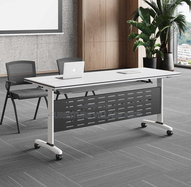 Office Table;Modern 120cm Conference Trainig Foldable Table - thumbnail 6