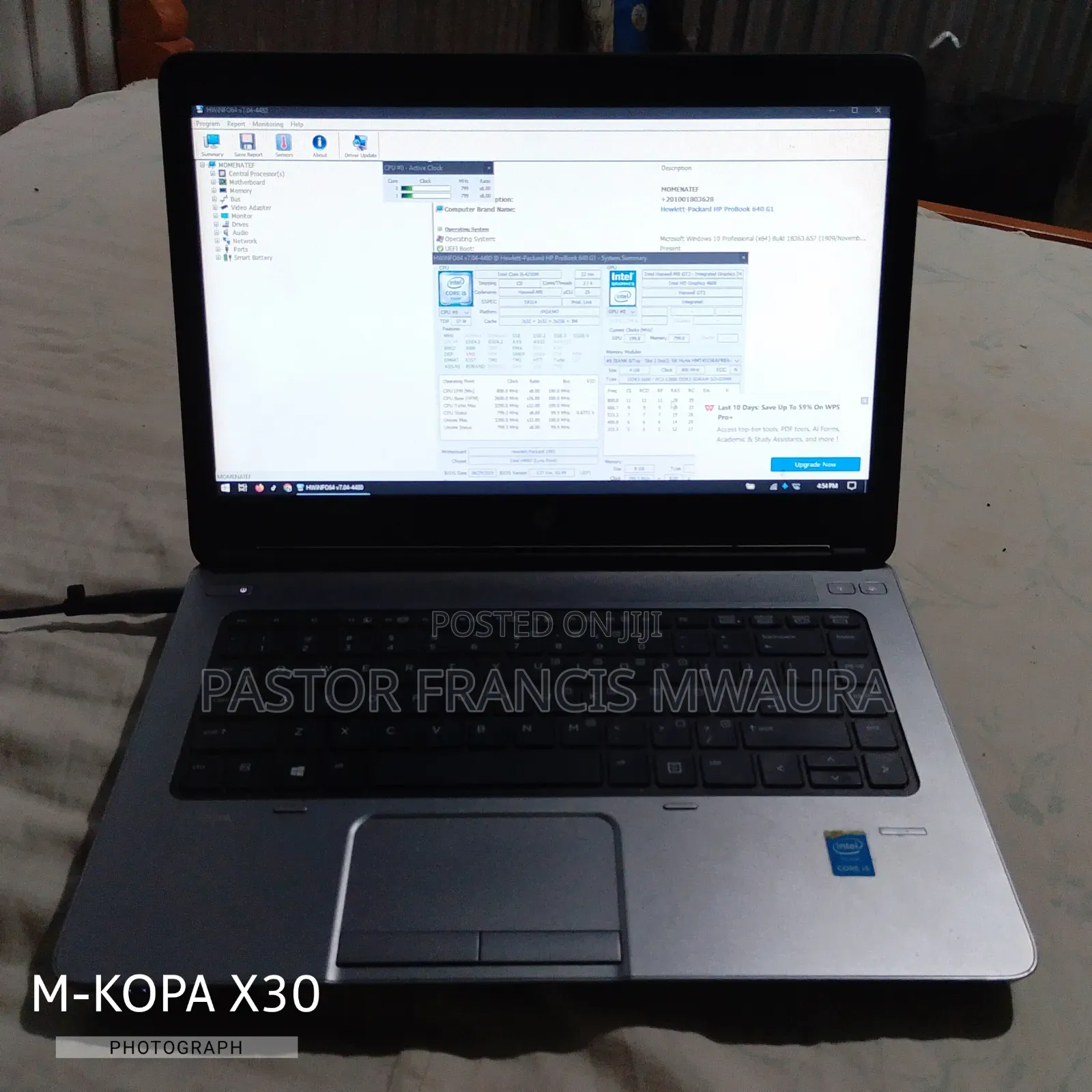 Laptop HP ProBook G1 248 8GB Intel Core i5 HDD 250GB
