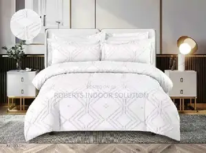 Ultra-Soft 6pc Cotton Tufted Duvet Set for 6x7 Beds