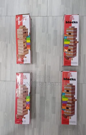 *Coloured Jenga Block