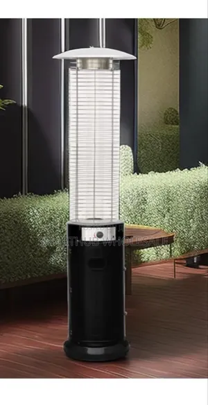 Cylindrical Patio Gas Heater With Quartz Flame Tube