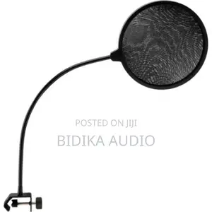 Microphone Pop Filter With Gooseneck and C-Style Clamp