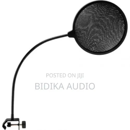 Microphone Pop Filter With Gooseneck and C-Style Clamp