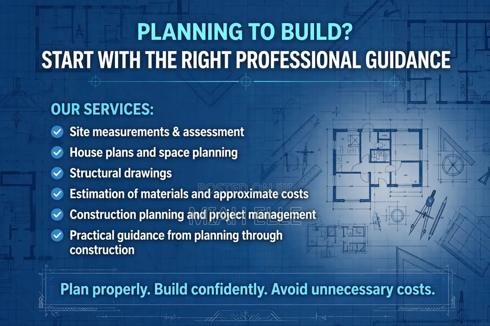 Professional House Plans, Structural Drawings Construction Services