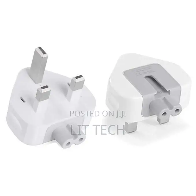UK WallPlug Duck Head Adapter for Apple MacBook Pro/Air, iPhone, iPad