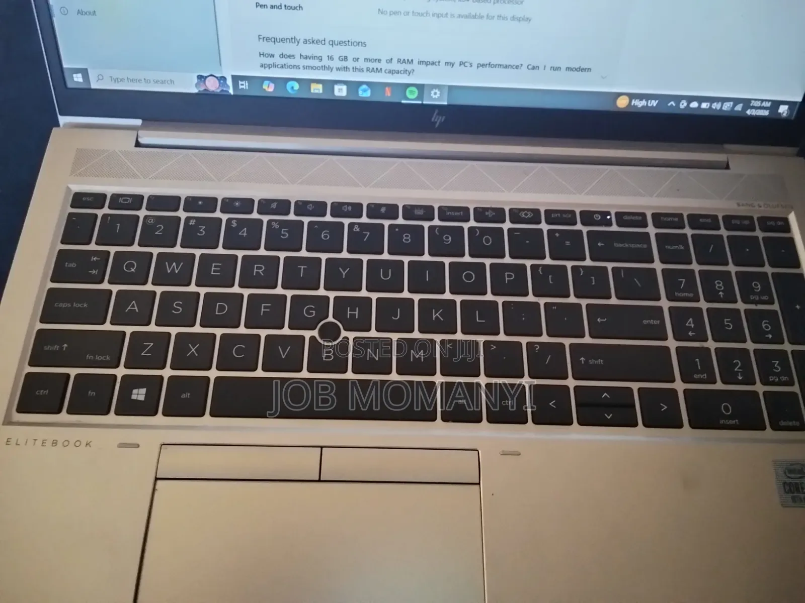 New Laptop HP EliteBook 850 G8 16GB Intel Core i7 SSD 500GB