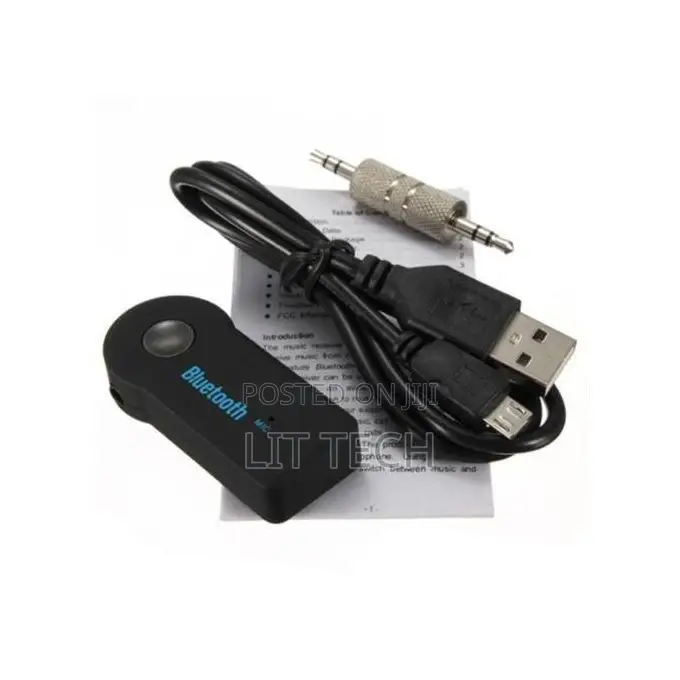 Bluetooth Stereo Audio Receiver Adapter 3.5mm AUX Car Input +MIC