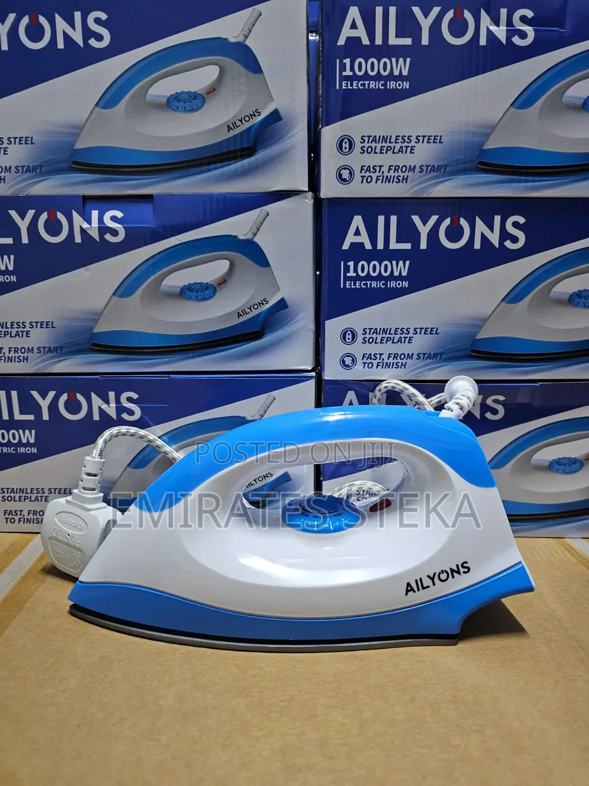 AILYONS HD-198A Electric Dry Iron Box White Blue