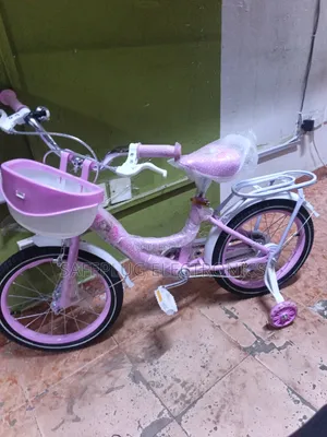 Pink Lady Bird Size 16 Kids Bike With Support Wheels