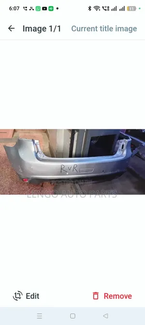 Mitsubishi RVR 2015 Rear Bumper