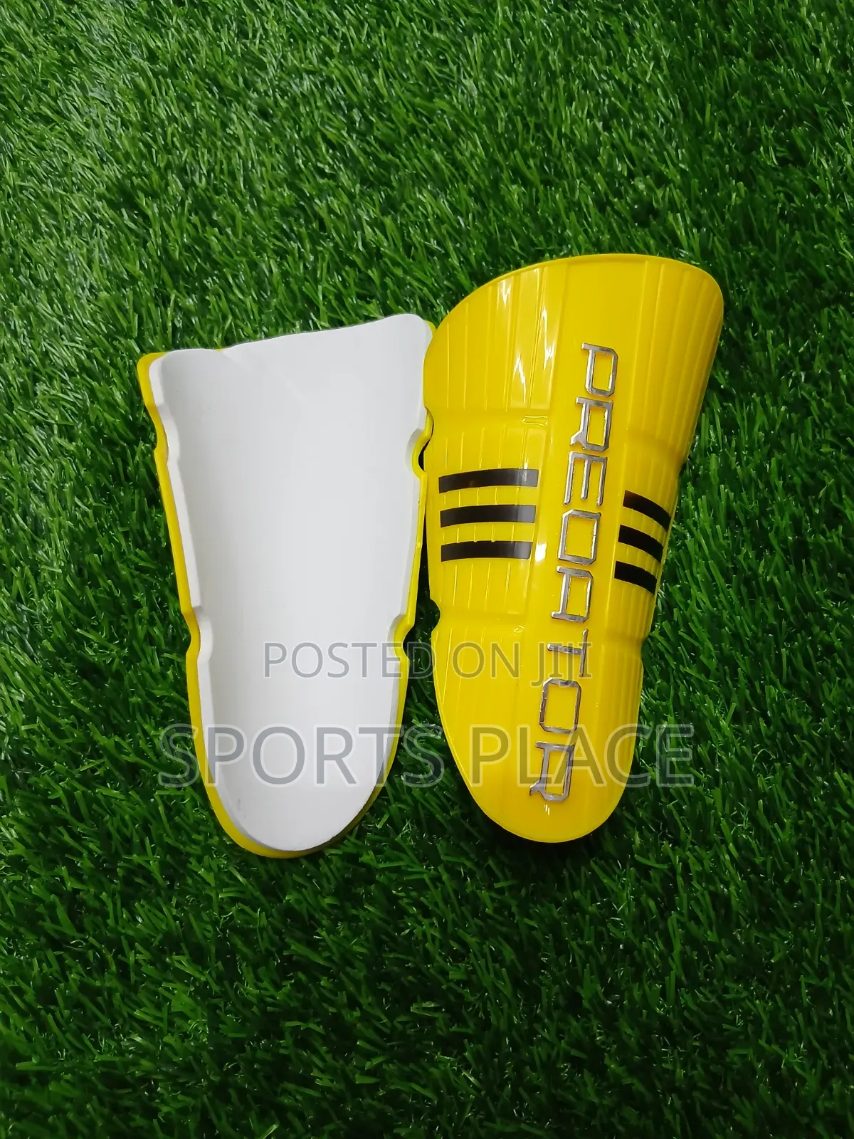 Yellow Adidas Predator Shin Pads
