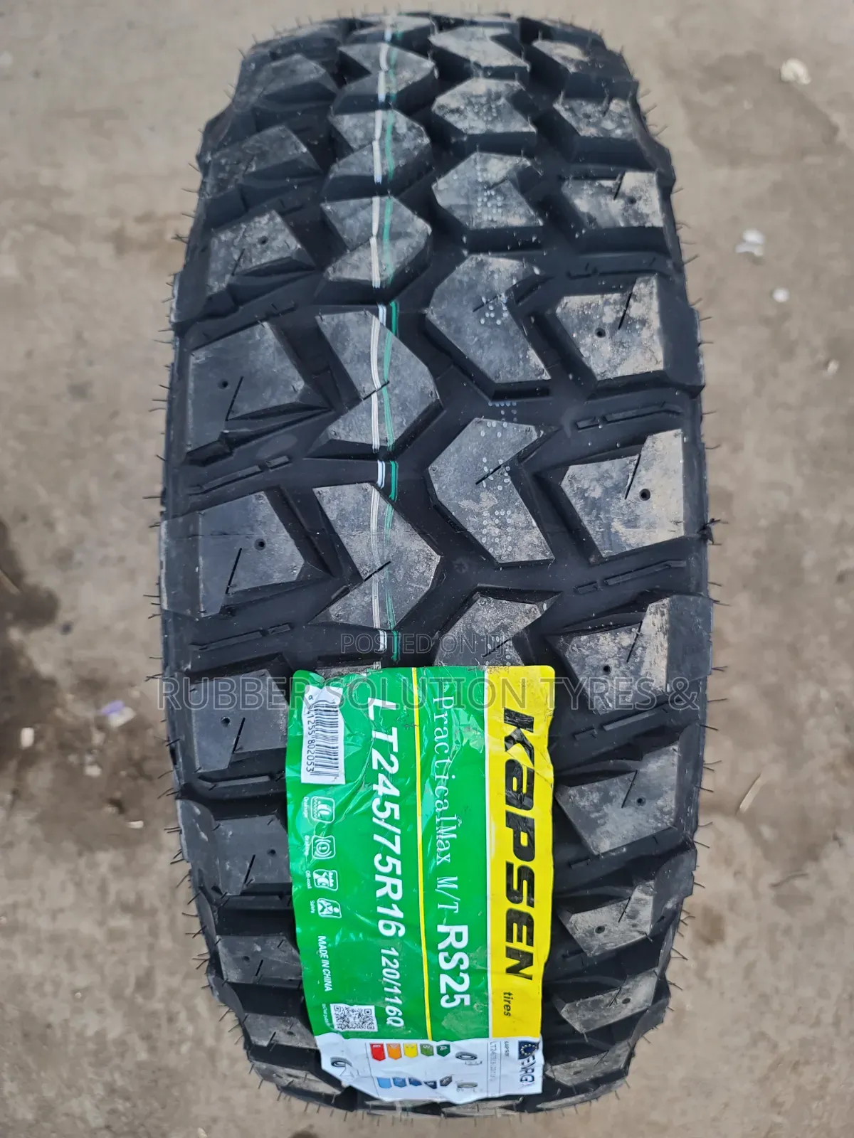 Lt 245 /75 R16 Kapsen Tires Practicalmax M/T Rs25 Mud-Terrain