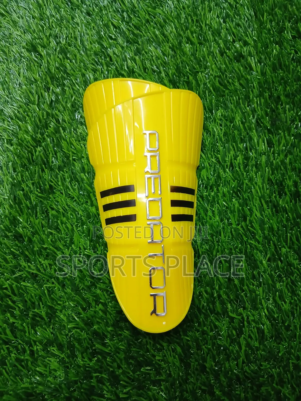 Black and Yellow Shin Pads