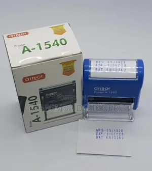 Manufacturer and Expiry Stamp